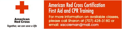 Red Cross First Aid &  CPR classes